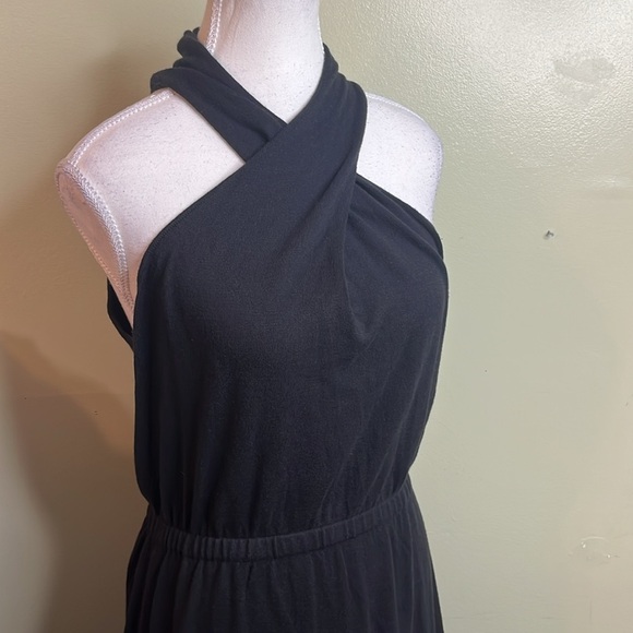Ann Taylor Black Crossover Halter Sweater Dress size medium - Picture 15 of 16
